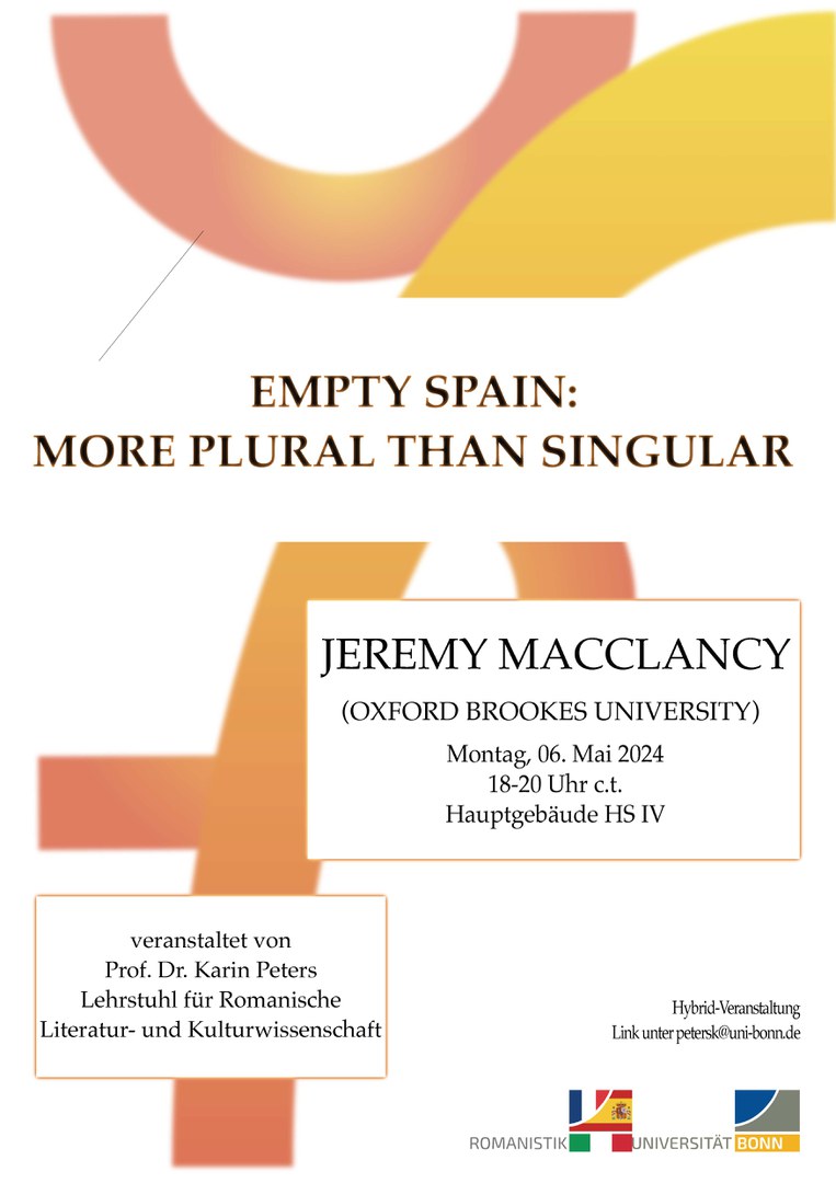 06. Mai 18:15: Empty Spain: More Plural Than Singular. (Jeremy Macclancy Oxford Brookes University)
