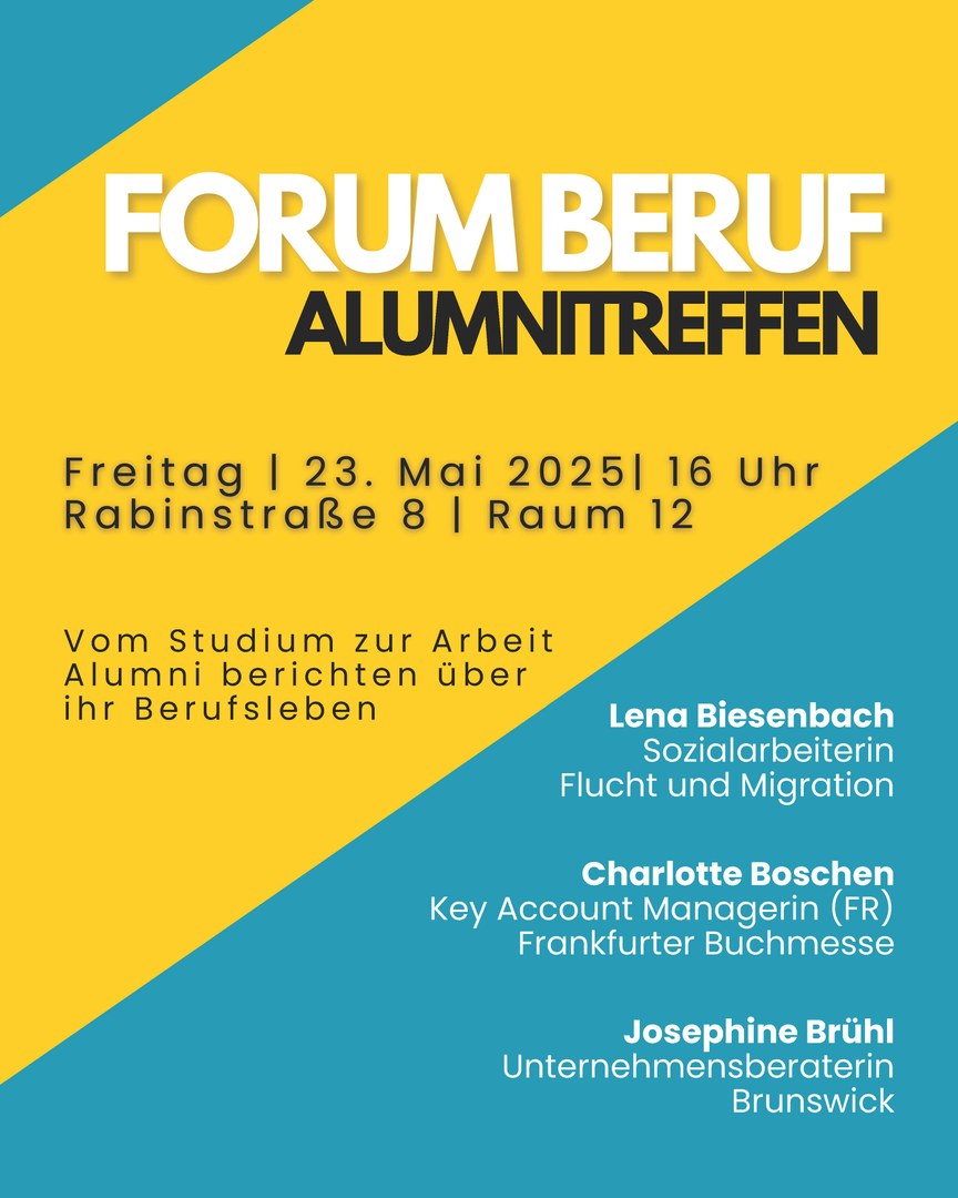 23. Mai 2025: Forum Beruf