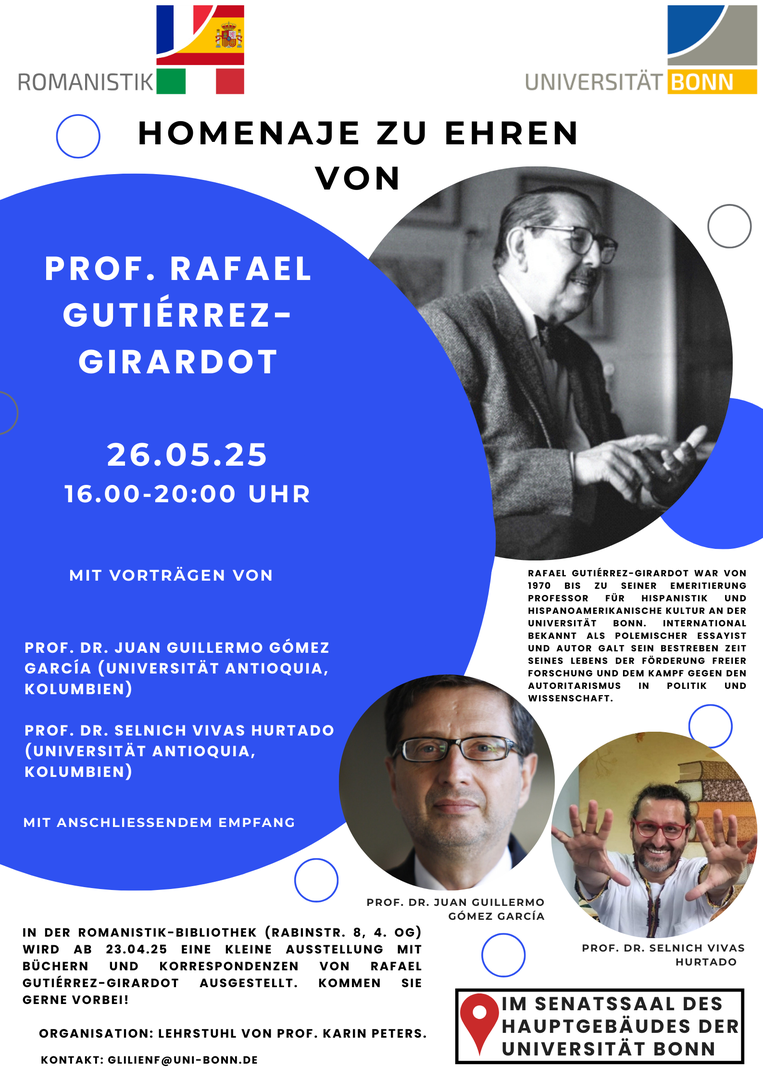26. Mai 2025: Homenaje Prof. Dr. Rafael Gutiérrez-Girardot