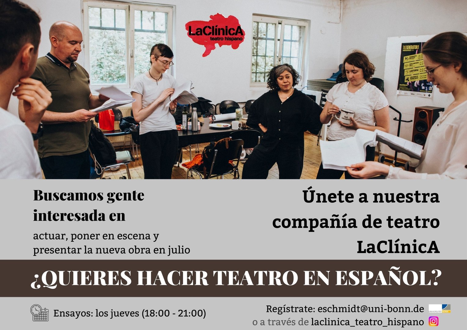 La Clínica: Spanische Theatergruppe im Sommersemester