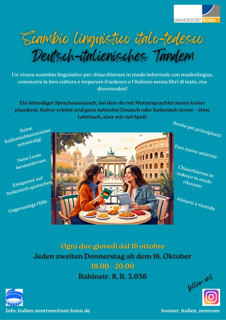 Sprachliche Brücken bauen – mit dem Deutsch-Italienisch-Sprachtandem