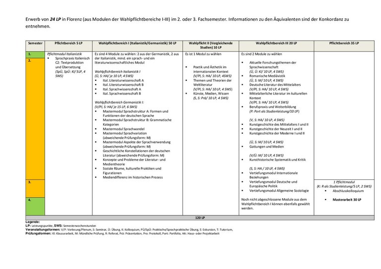 Studienverlaufsplan M.A. DIS
